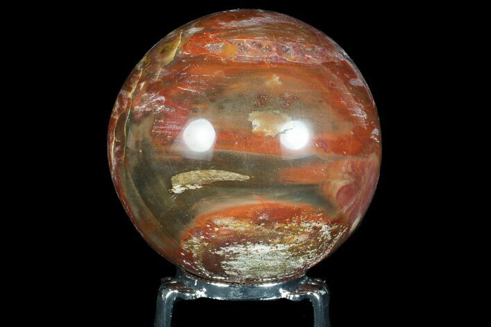 Colorful Petrified Wood Sphere - Madagascar #67743